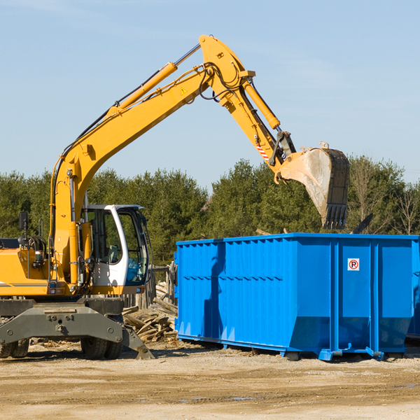 what size residential dumpster rentals are available in Lake Lindsey Florida